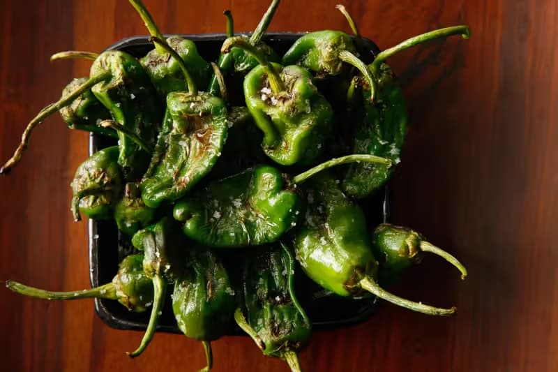 Green Grilled Peppers
