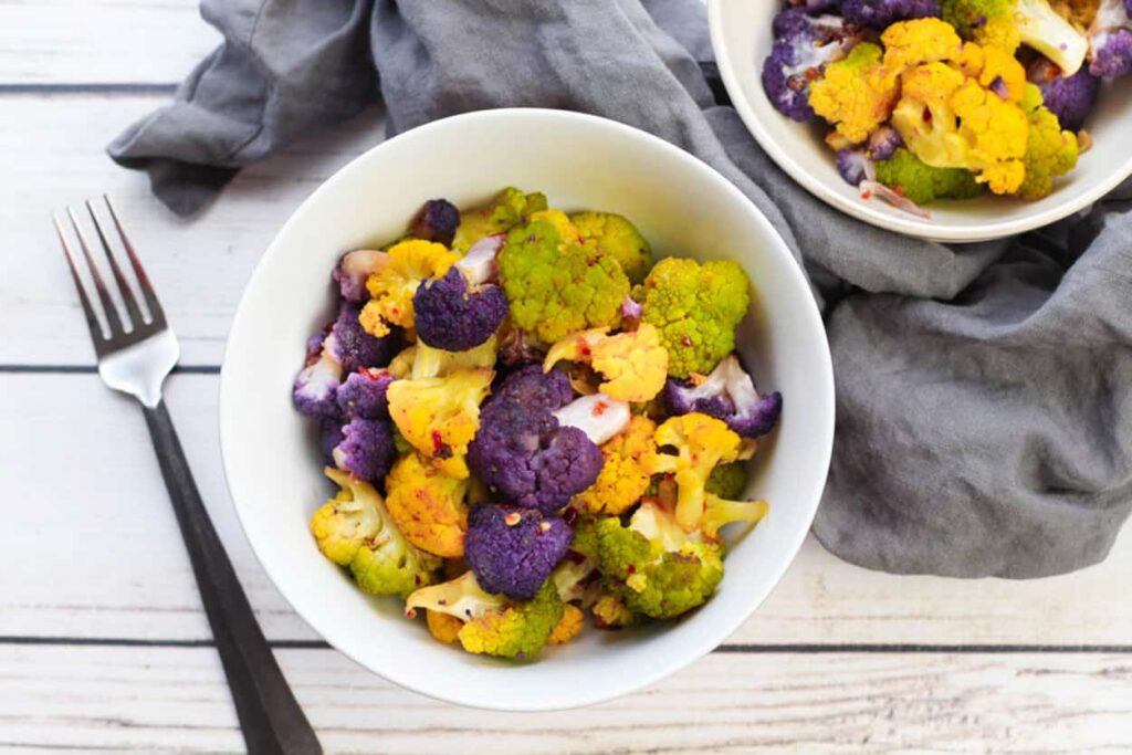 roasted Tri-Colored Cauliflower