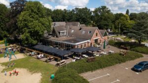 View of the large farm from above